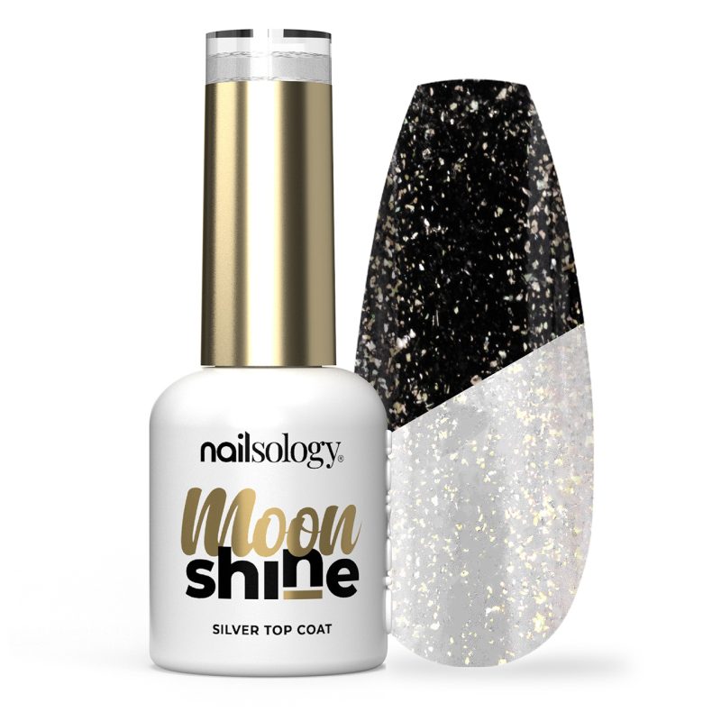 Top brokatowy do paznokci hybrydowych Nailsology Moon Shine
