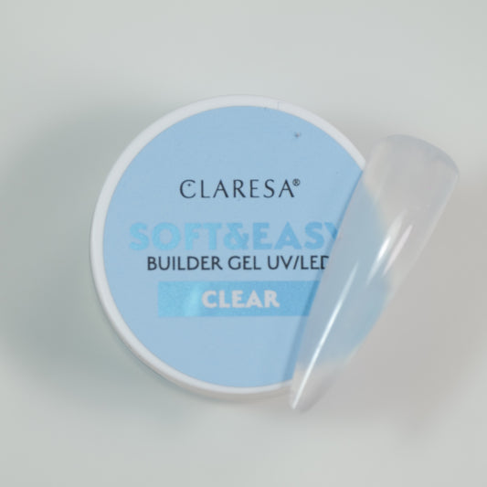Żel budujący SOFT&EASY builder gel clear (samopoziomujący)