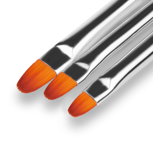 Zestaw pędzelków do żelu Tricolore, 3szt.