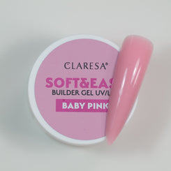 Żel budujący SOFT&EASY builder gel baby pink (samopoziomujący)