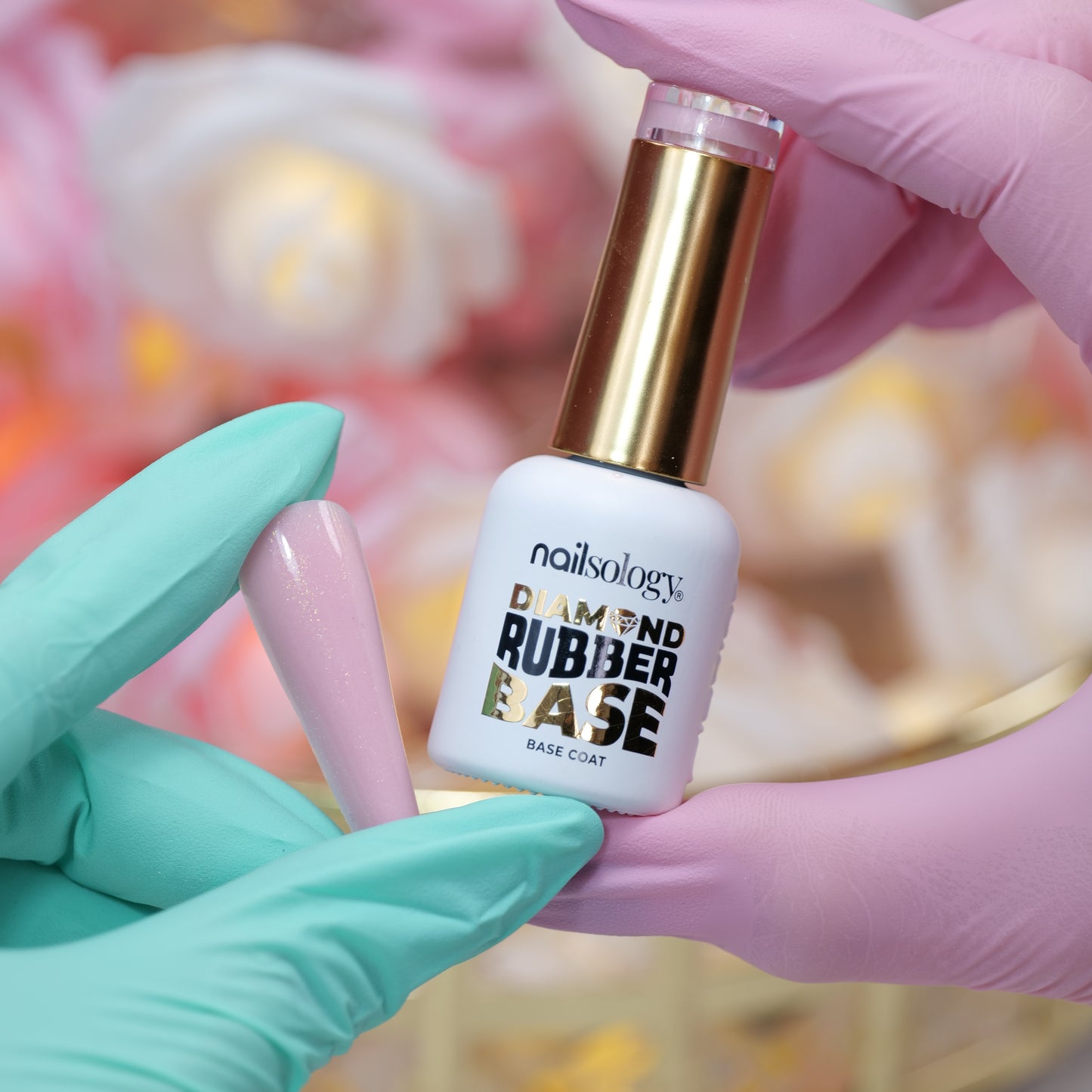 Baza Nailsology Diamond Rubber Base Rosy Girl