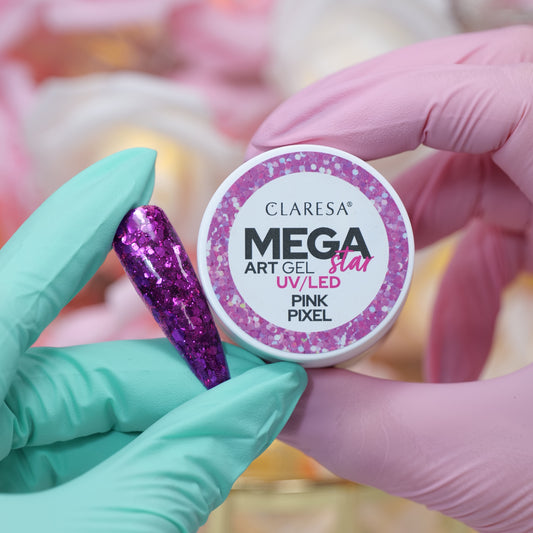 Żel do zdobień MEGASTAR PINK PIXEL