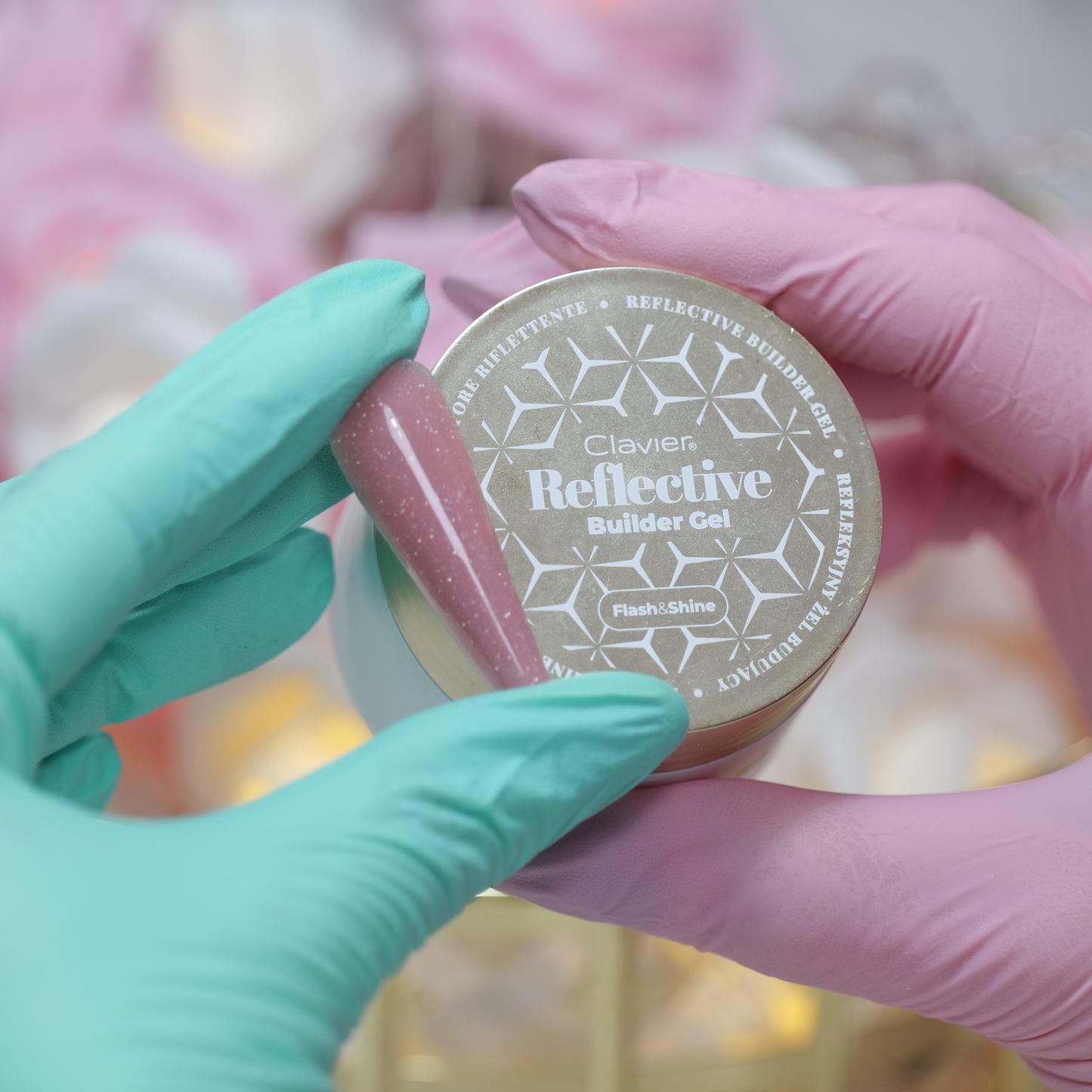 Reflectiv Builder Gel Flash & Shine, Nude Glow 04 (samopoziomujący)